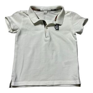 burberry boys white polo size 3y 